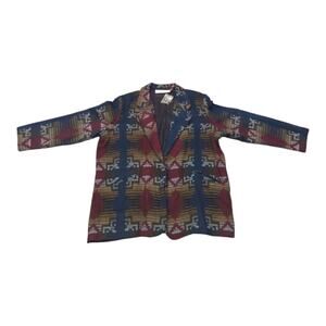 NWT Vintage Katherine Deene Aztec Print Blazer Sz 22/24